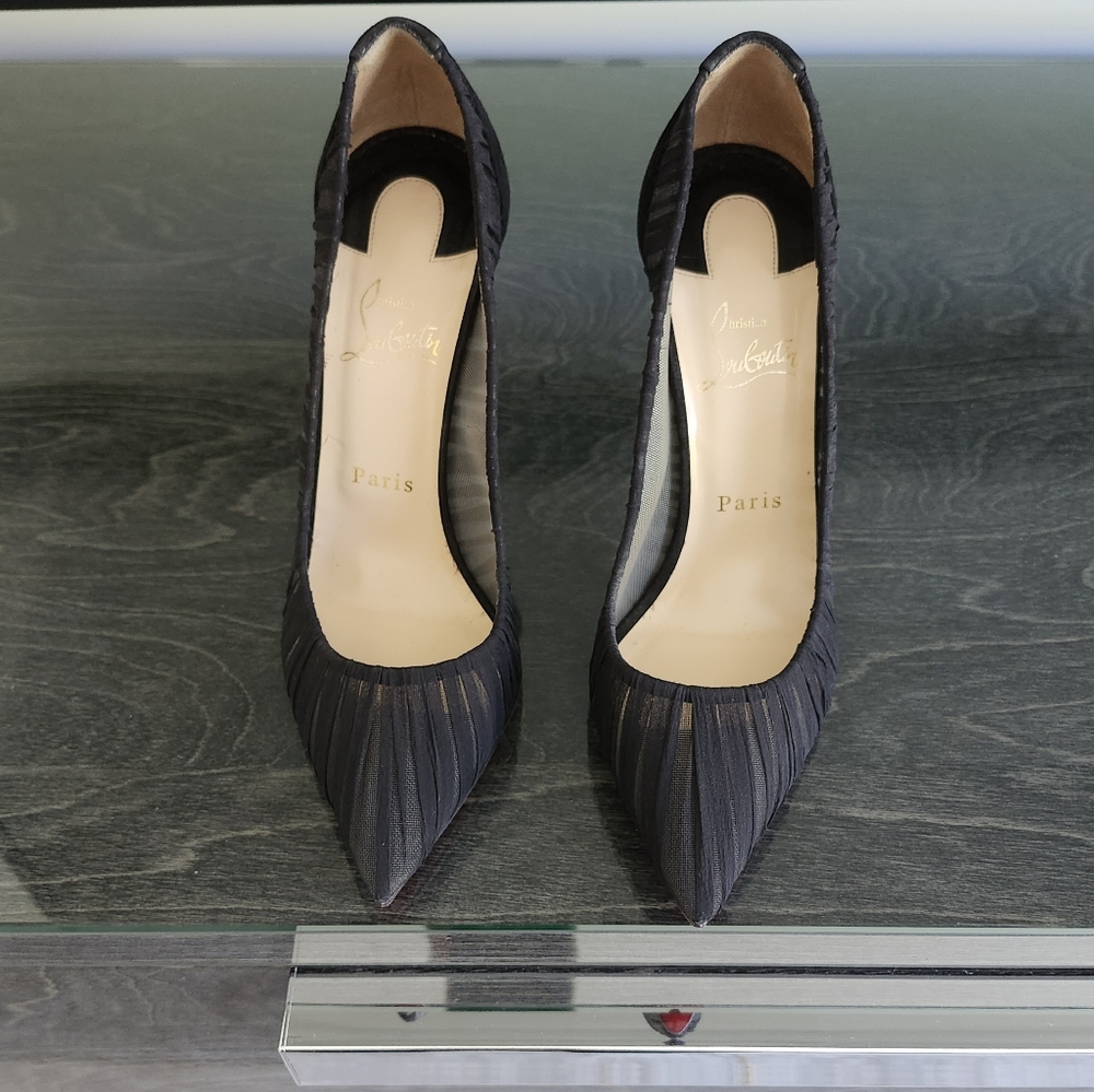 Christian Louboutin Black Pointed Toe Pumps